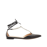 Femi Ankle Wrap Pointed Toe Flats