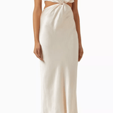 La Lune Twist Front Midi Dress