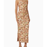 Rilo Midi Dress in floral print with cutout details and ruched waist — Nanushka | Endless UAE