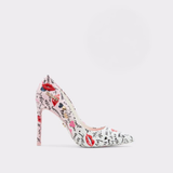 Stessy 2.0 white stiletto heel with red lips and romantic print pattern — Aldo | Endless UAE