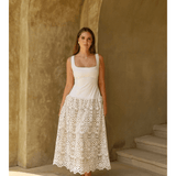 Drop Waist Midi Dress