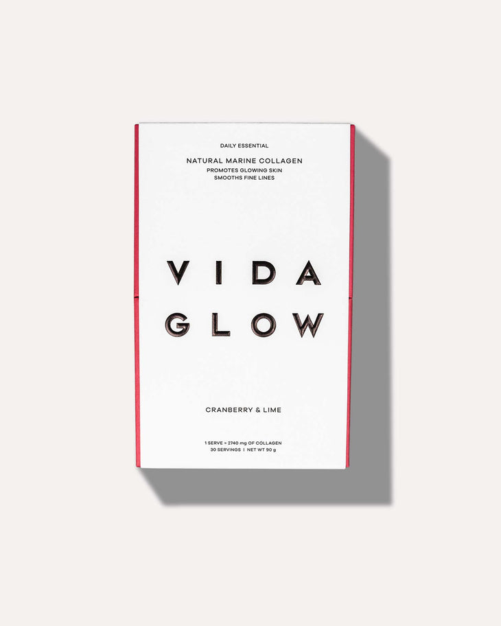 Natural Marine Collagen sachets in Cranberry & Lime flavor by Vida Glow — Vida Glow | Endless UAE