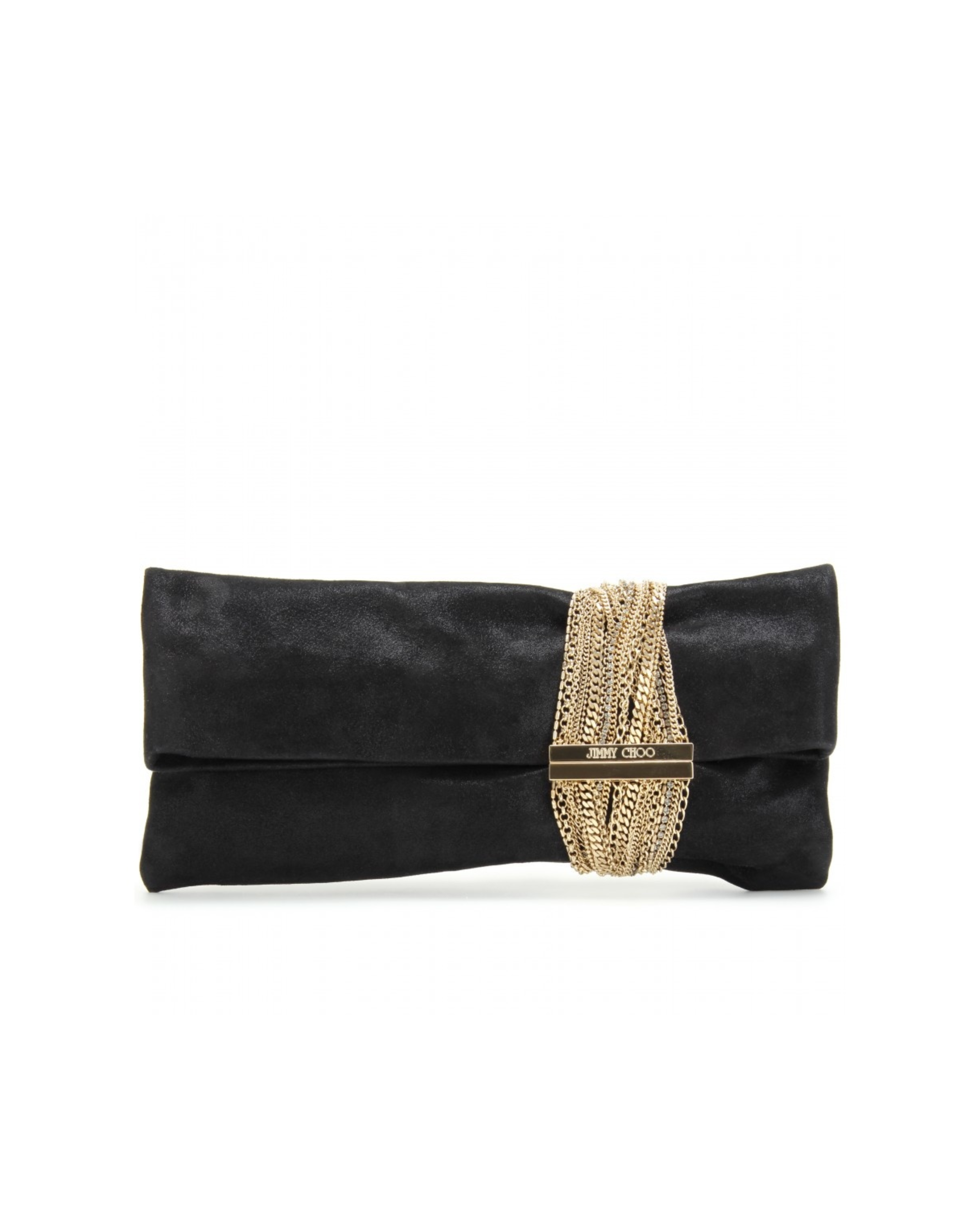 Silver chain tassel clutch with Jimmy Choo logo plate — Jimmy Choo | Endless UAE