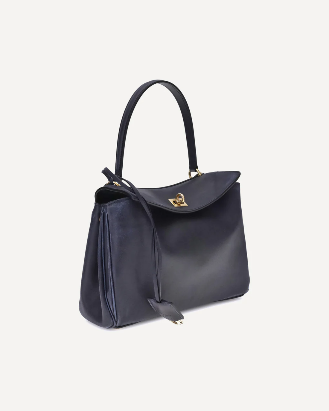 Black leather Rodeo shoulder bag with gold hardware and adjustable strap — Balenciaga | Endless UAE