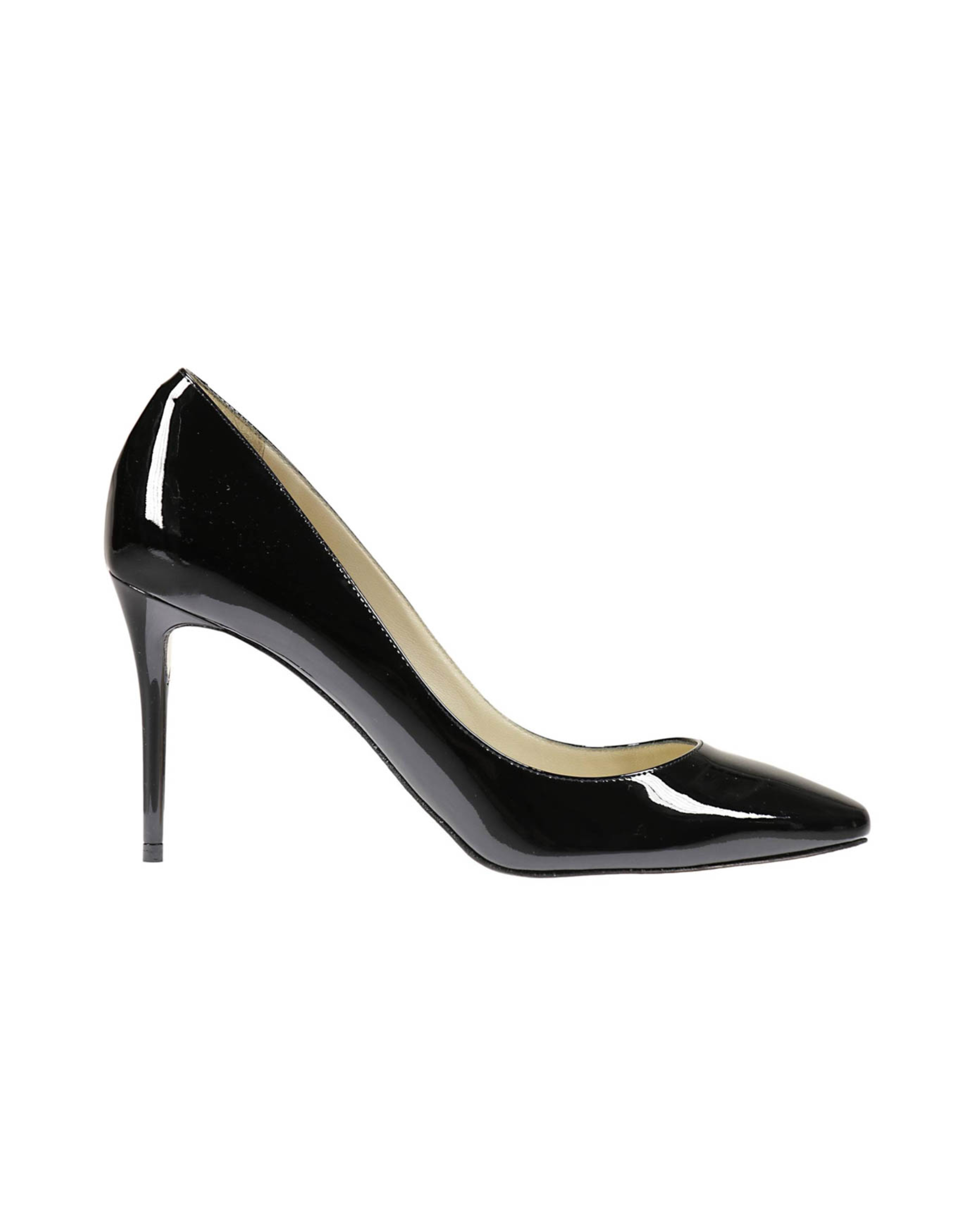 Black patent leather pointed-toe pumps with stiletto heel — Jimmy Choo | Endless UAE