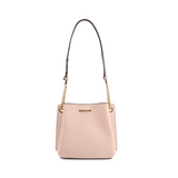 Pink Blush Bucket Bag Purse Pebbled Leather Crossed-body Teagan