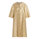 Crystal-Embellished Metallic Gold Coat — Dice Kayek | Endless UAE