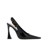 Dune Leather Slingback Pumps