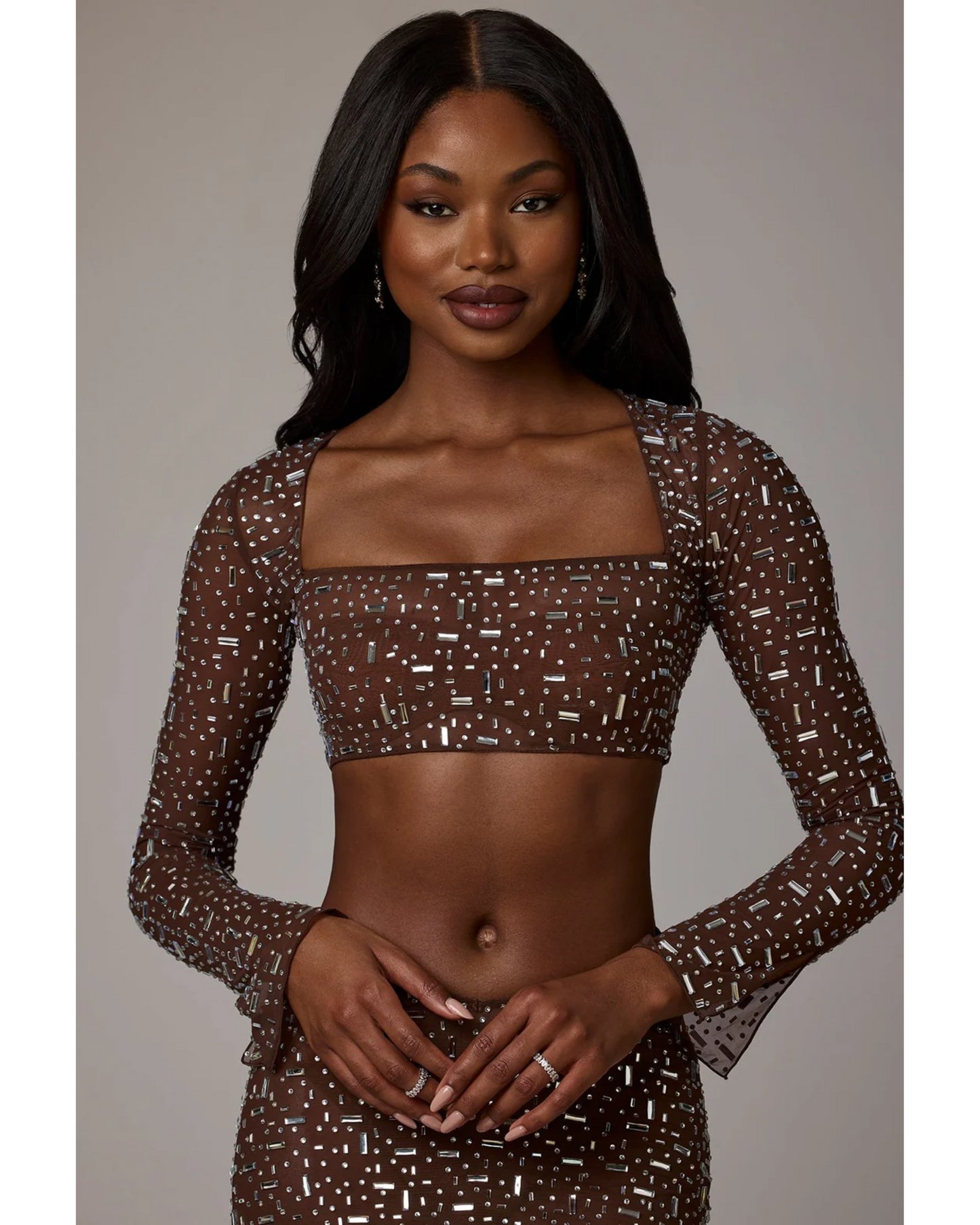 Sheer Embellished Co-ord Set