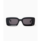 Black rectangular sunglasses with dark tinted lenses and thick frames — Loewe | Endless UAE