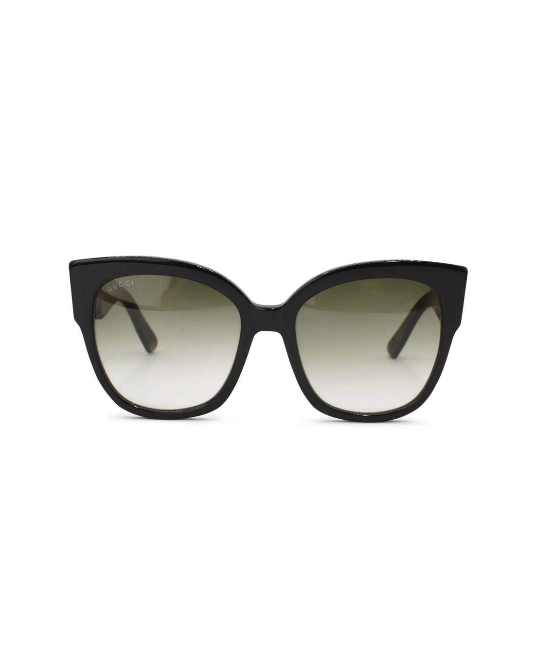 Black oversized cat-eye sunglasses with gradient lenses — Gucci | Endless UAE
