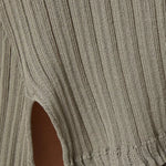 Sage ribbed long sleeve midi dress with asymmetrical hem — 3.1 Phillip Lim | Endless UAE