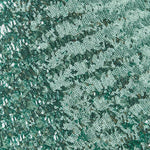 Green sequin mini dress with flutter sleeves and O-ring detail — Oseree | Endless UAE