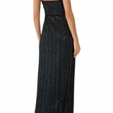 Black sequined sleeveless maxi dress with spaghetti straps — Missoni | Endless UAE