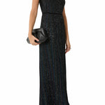 Black sequined sleeveless maxi dress with spaghetti straps — Missoni | Endless UAE