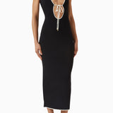 Monte Carlo Colour-block Tie Maxi Dress