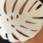 Black strapless maxi dress with white leaf cutouts down the side — Bahia Maria | Endless UAE