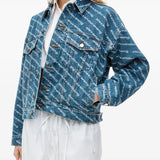 Logo Print Denim Jacket