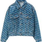 Logo Print Denim Jacket