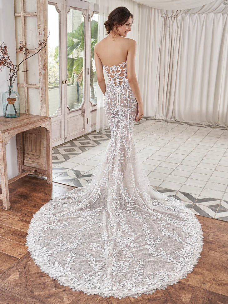 Aspen strapless lace mermaid wedding dress with sweetheart neckline — Pen Liv | Endless UAE