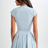 Keely Cotton Cap Sleeve Mini Dress