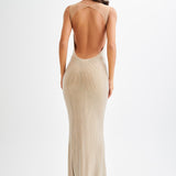 Jasmyn Hot Fix Maxi Dress With Mesh Back