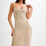 Jasmyn Hot Fix Maxi Dress With Mesh Back