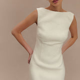 Angela Textured Boucle Mini Dress