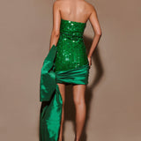 Franka Strapless Bow Mini Dress