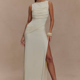 Henley Slinky Drape Maxi Dress