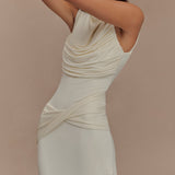 Henley Slinky Drape Maxi Dress