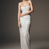 Nala Strapless Sequin Maxi Dress