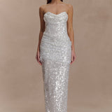 Nala Strapless Sequin Maxi Dress