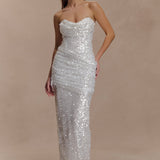 Nala Strapless Sequin Maxi Dress