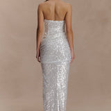 Nala Strapless Sequin Maxi Dress