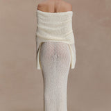 Marisol Off Shoulder Boucle Maxi Dress