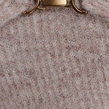 Baxter Off Shoulder Fluffy Knit Midi Dress