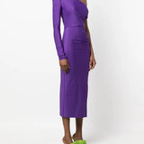 One-shoulder Midi Dress