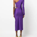 One-shoulder Midi Dress