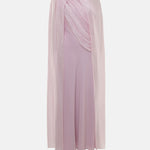 Woman wearing pink textured maxi dress in desert setting — Lichi | Endless UAE