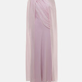 Woman wearing pink textured maxi dress in desert setting — Lichi | Endless UAE