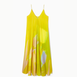 Yellow Tie-Dye Maxi Slip Dress