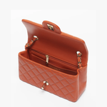 Coral quilted lambskin mini classic handbag with gold CC logo — Chanel | Endless UAE