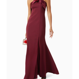 Floral-applique Maxi Dress