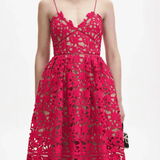 Magenta Azaelea Lace Dress