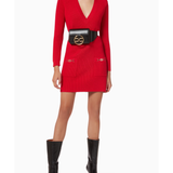 Rib-knit Mini Dress in Viscose