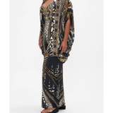 Ornate black and gold patterned co-ord set with chain and animal print details — Camilla | Endless UAE