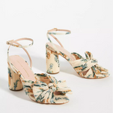 Camellia Floral Bow Sandals