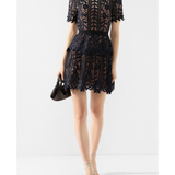 Guipure Lace Short Dress