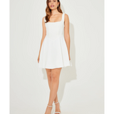 The Ultimate Muse High Waist Square Neck Mini Dress